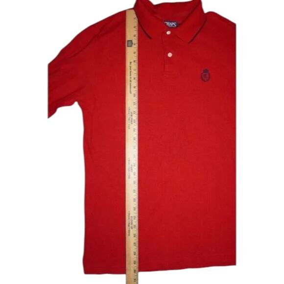 Vintage Chaps Ralph Lauren Polo Shirt Men's Medium Red Crest Logo Classic Fit - Picture 4 of 5